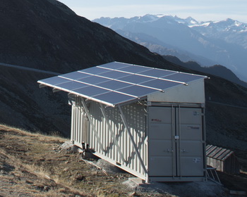 Energiecontainer Alpen
